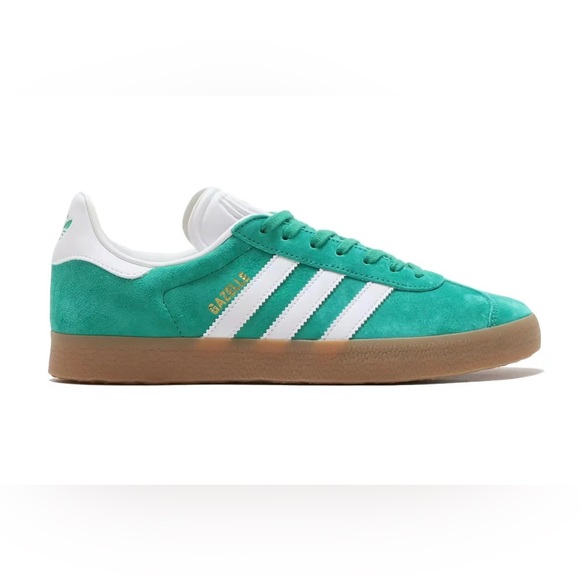 NWT Adidas Gazelle Originals Sneakers Courtyard Green Gum Sole Sz Men 5/Women 6 - Picture 2 of 16